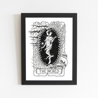 The World Tarot Card Print