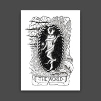The World Tarot Card Print