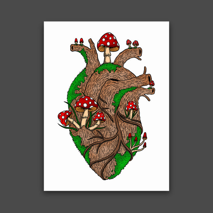 Tree Heart Print