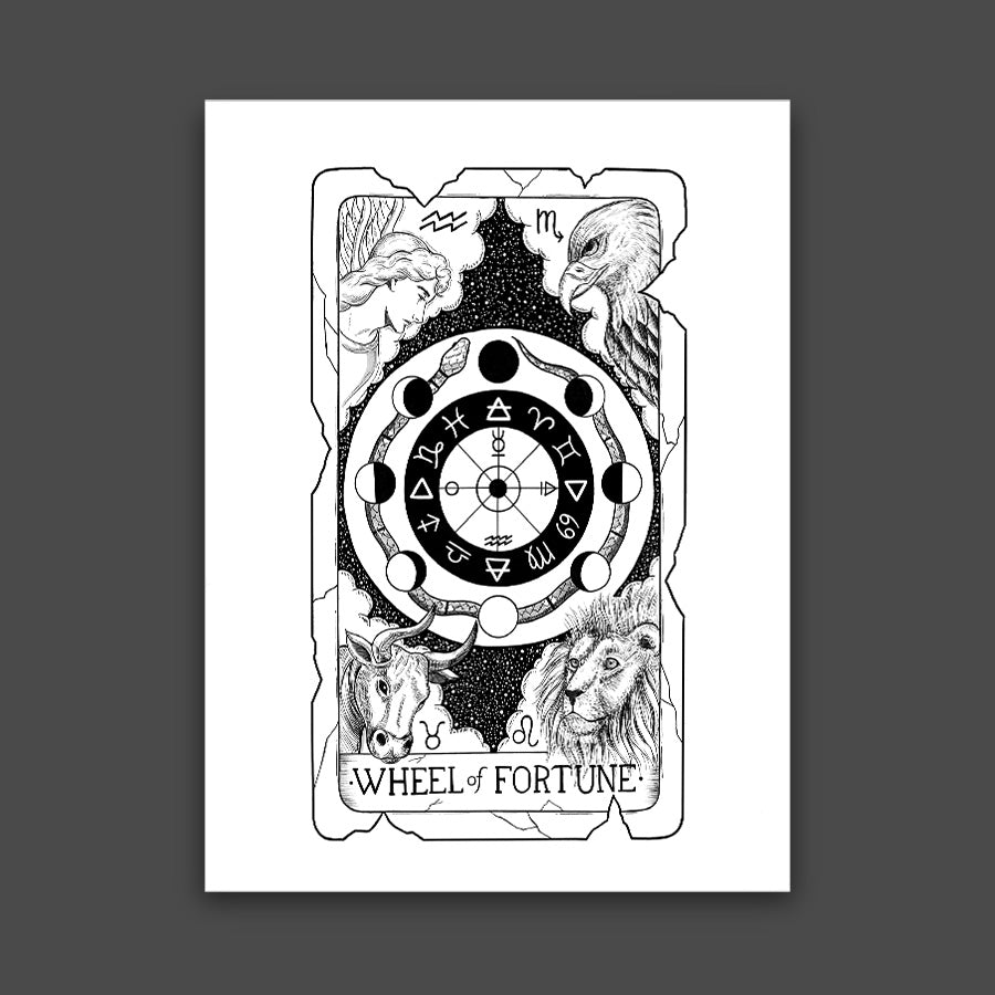 Wheel of Fortune Tarot Card Print