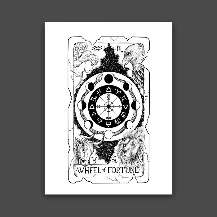 Wheel of Fortune Tarot Card Print