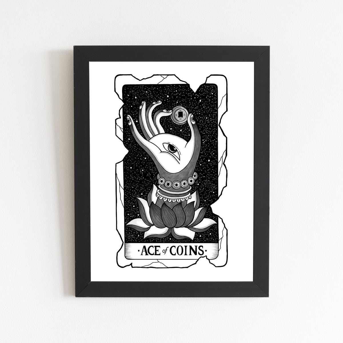 Ace of Coins Tarot Print