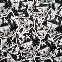 Camping Cat Sticker