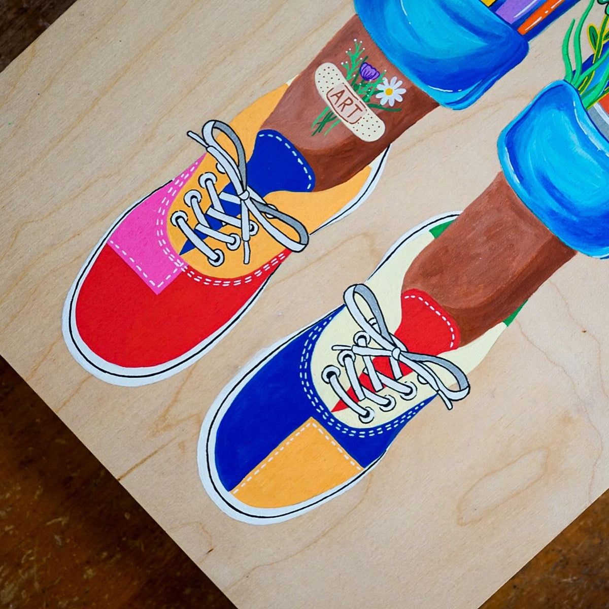 Vans Patchwork Original Painting