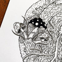 Tree Heart Original Drawing