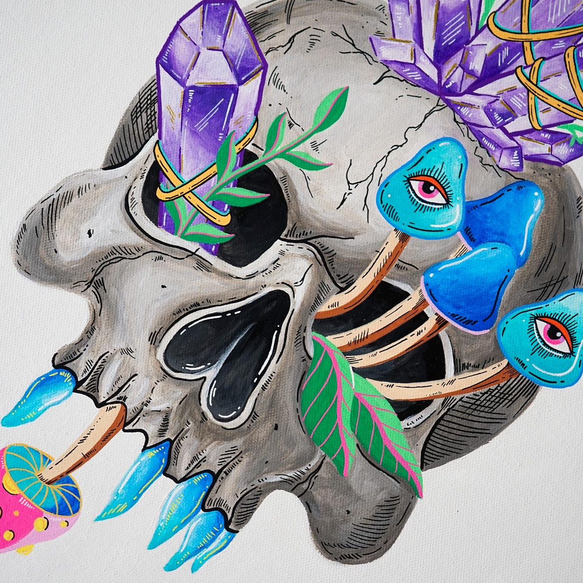 Crystal Skull Original Painting