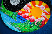 Yin Yang Acrylic Painting