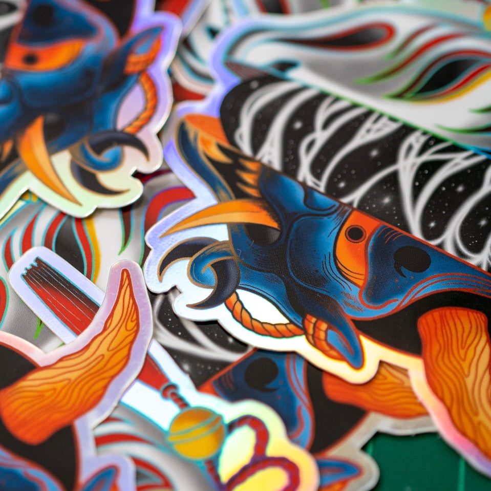 Masquerade Holographic Sticker