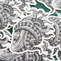 Tentacle Heart Clear Sticker