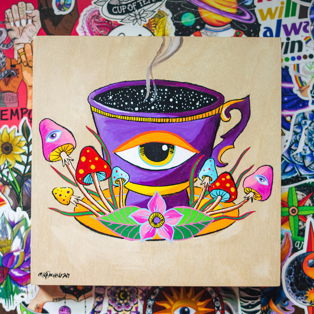 Death Before Coffee Original Painting