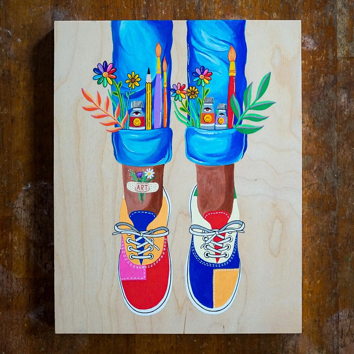 Vans Patchwork Original Painting