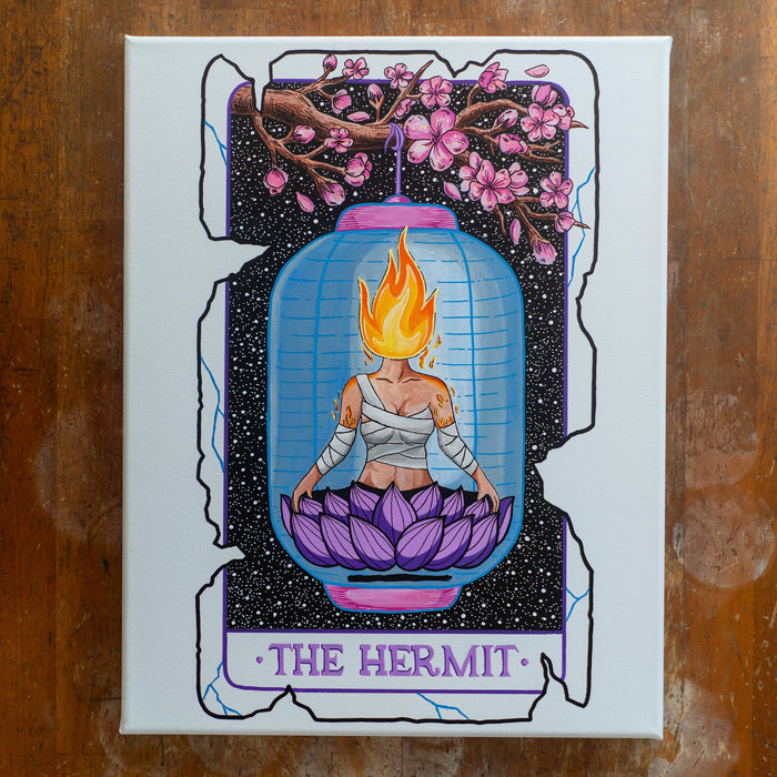 The Hermit Tarot Original Painting