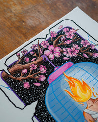 The Hermit Tarot Original Painting