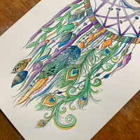 Peacock Original Watercolor