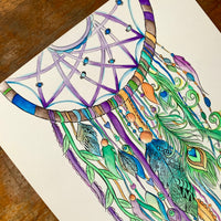 Peacock Original Watercolor