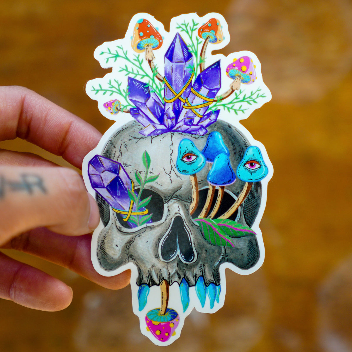 Crystal Skull Sticker