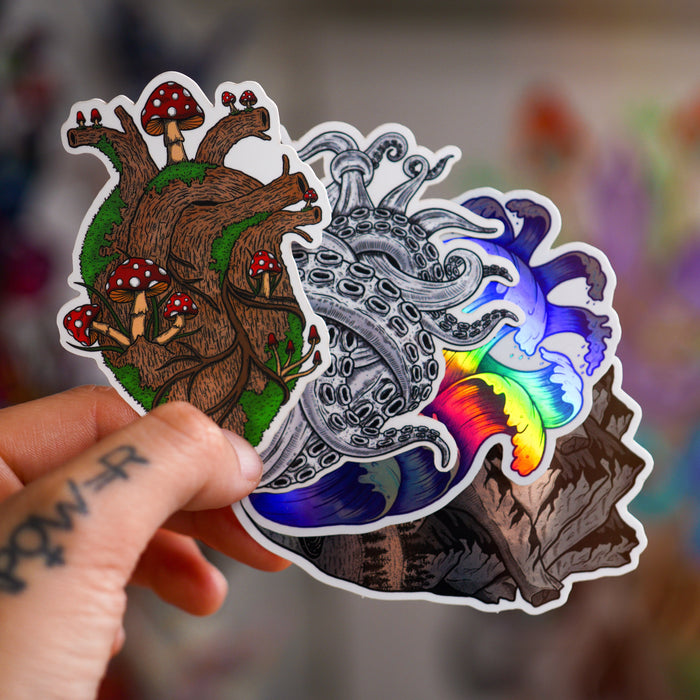 Anatomical Heart Series (Set of 4 Stickers)