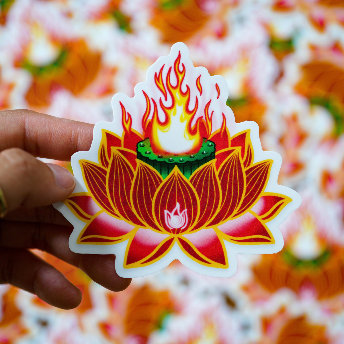 Lotus Elements (Set of 4 Stickers)