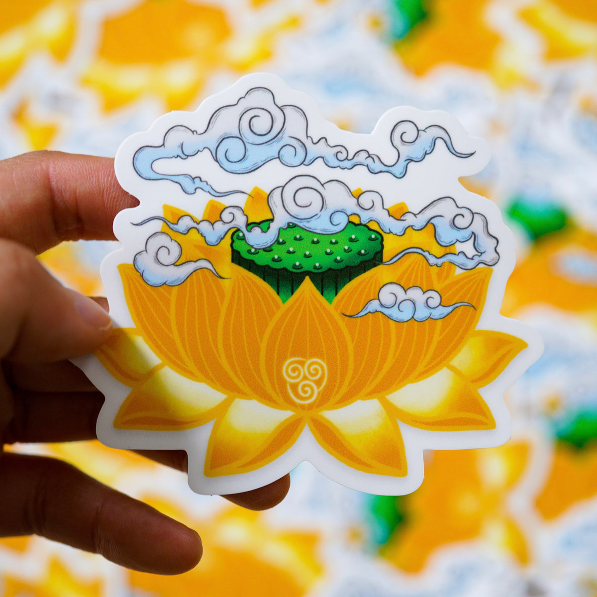 Lotus Elements (Set of 4 Stickers)