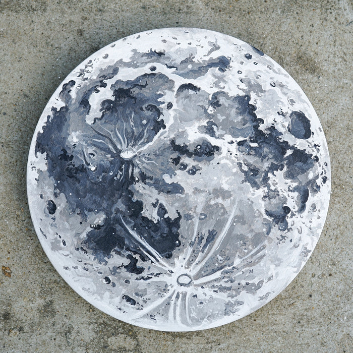 Full Moon Acrylic Painting