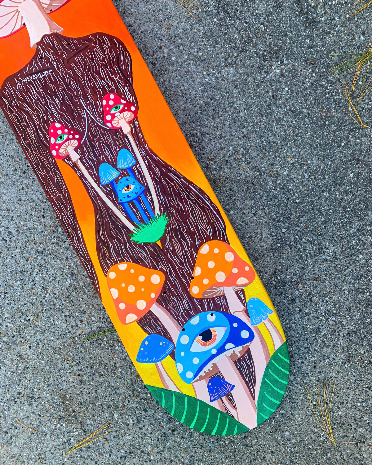 Mushroom Goddess Custom Skateboard