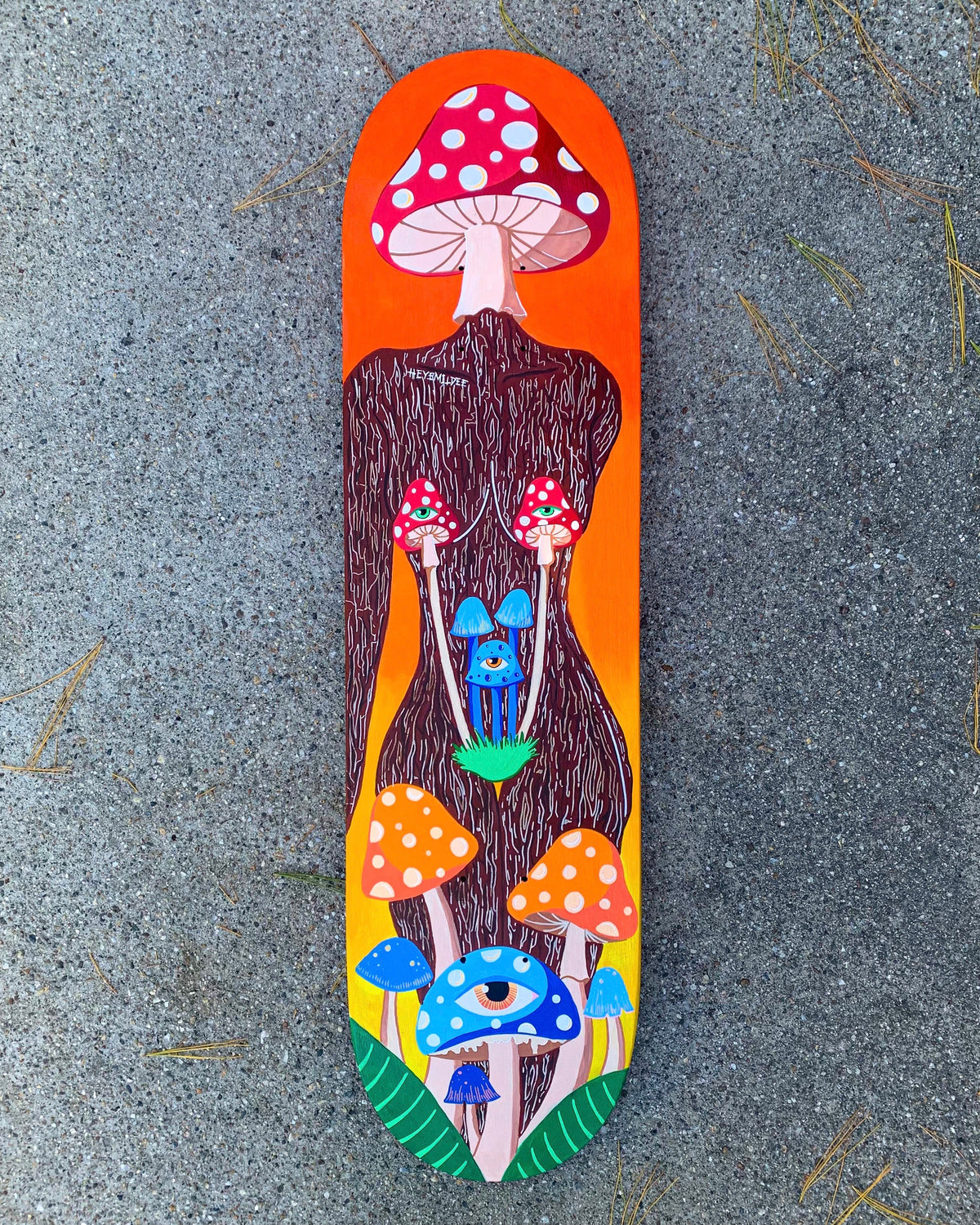 Mushroom Goddess Custom Skateboard