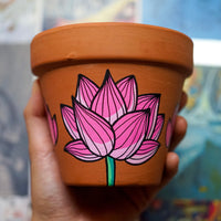 Let That Shit Go Hand Painted Clay Pot