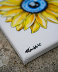 Sunflower Eye Original Painting