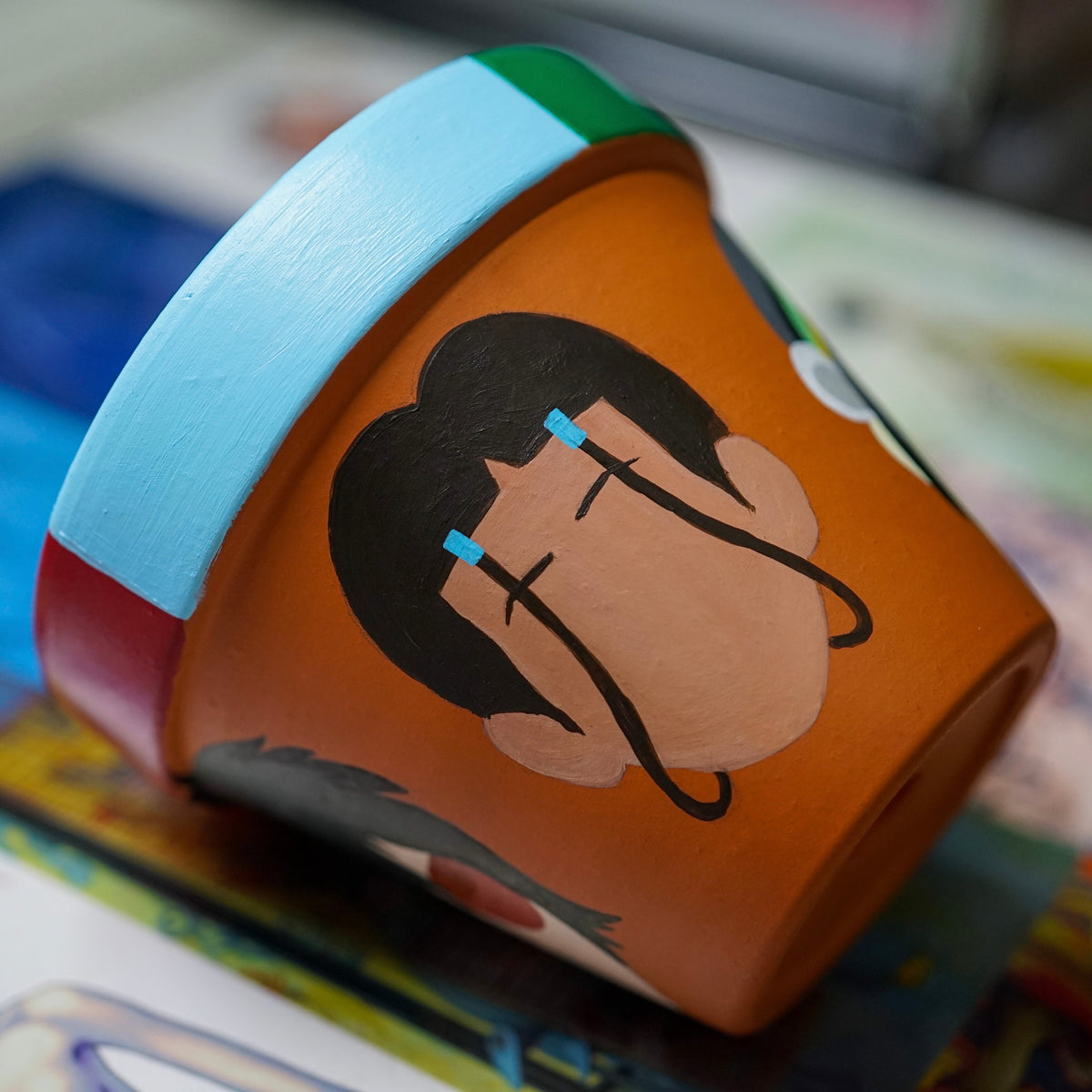 Avatar The Last Airbender Hand Painted Clay Pot