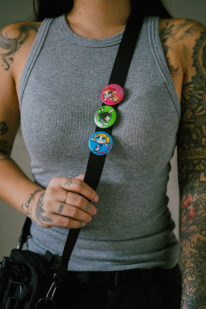 Soft Power Trio Pin Back Button Set