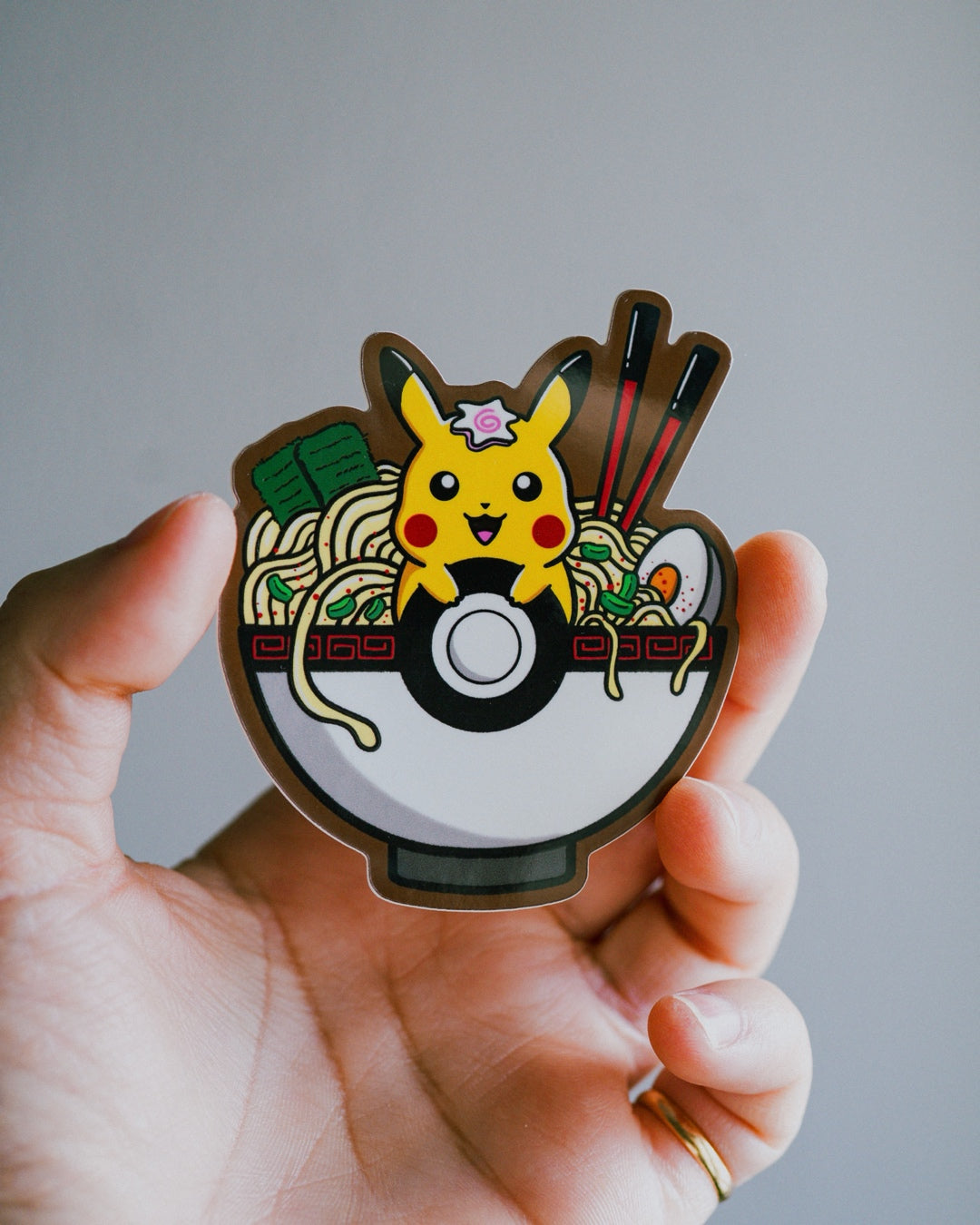 Pika Ramen Bowl Sticker