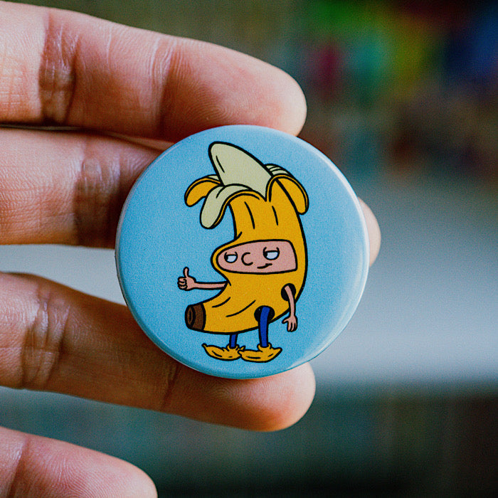 Arnold Banana Pinback Button