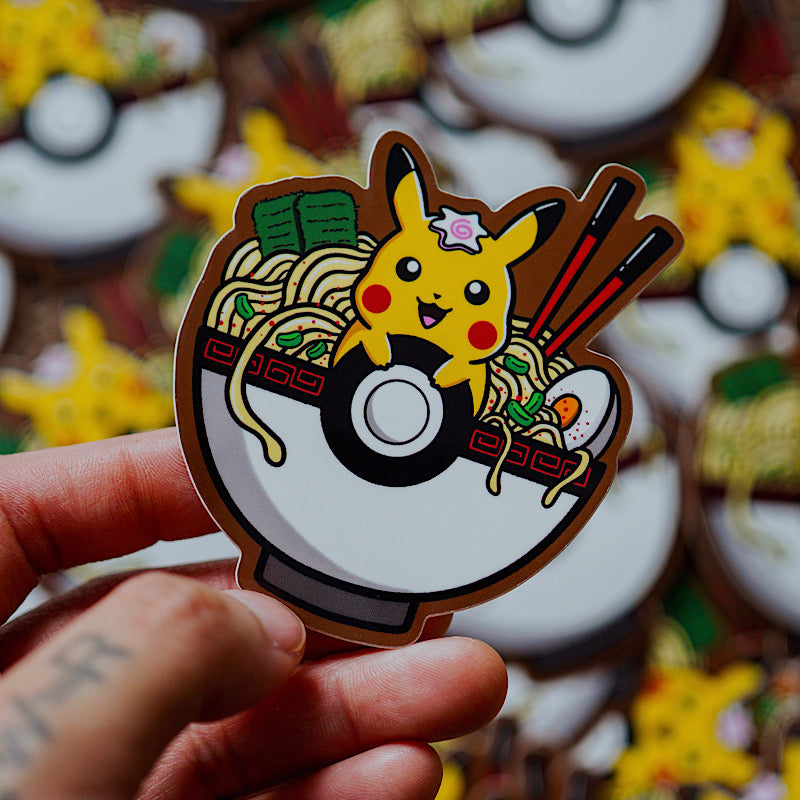 Pika Ramen Bowl Sticker