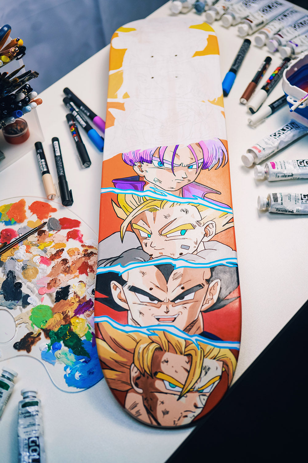 Dragon Ball Z Version 2 Custom Skateboard – HEYEMILYDEE SHOP