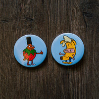 Gerald Strawberry Pinback Button