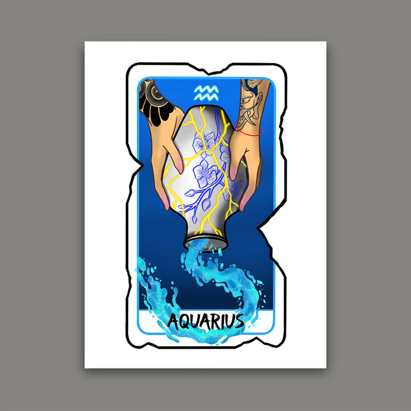 Aquarius Zodiac Print