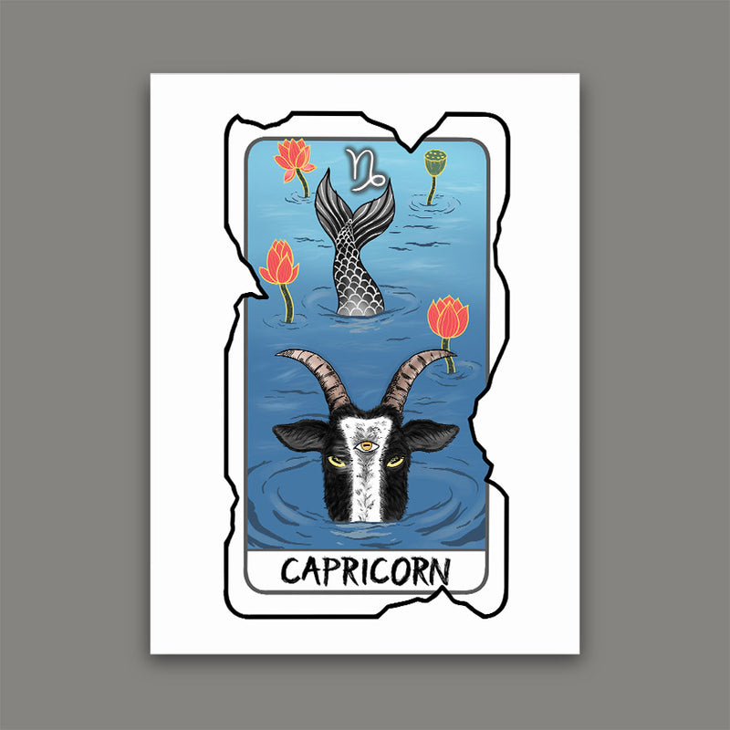 Capricorn Zodiac Print