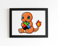 Charmander x Calcifer Print