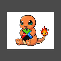 Charmander x Calcifer Print