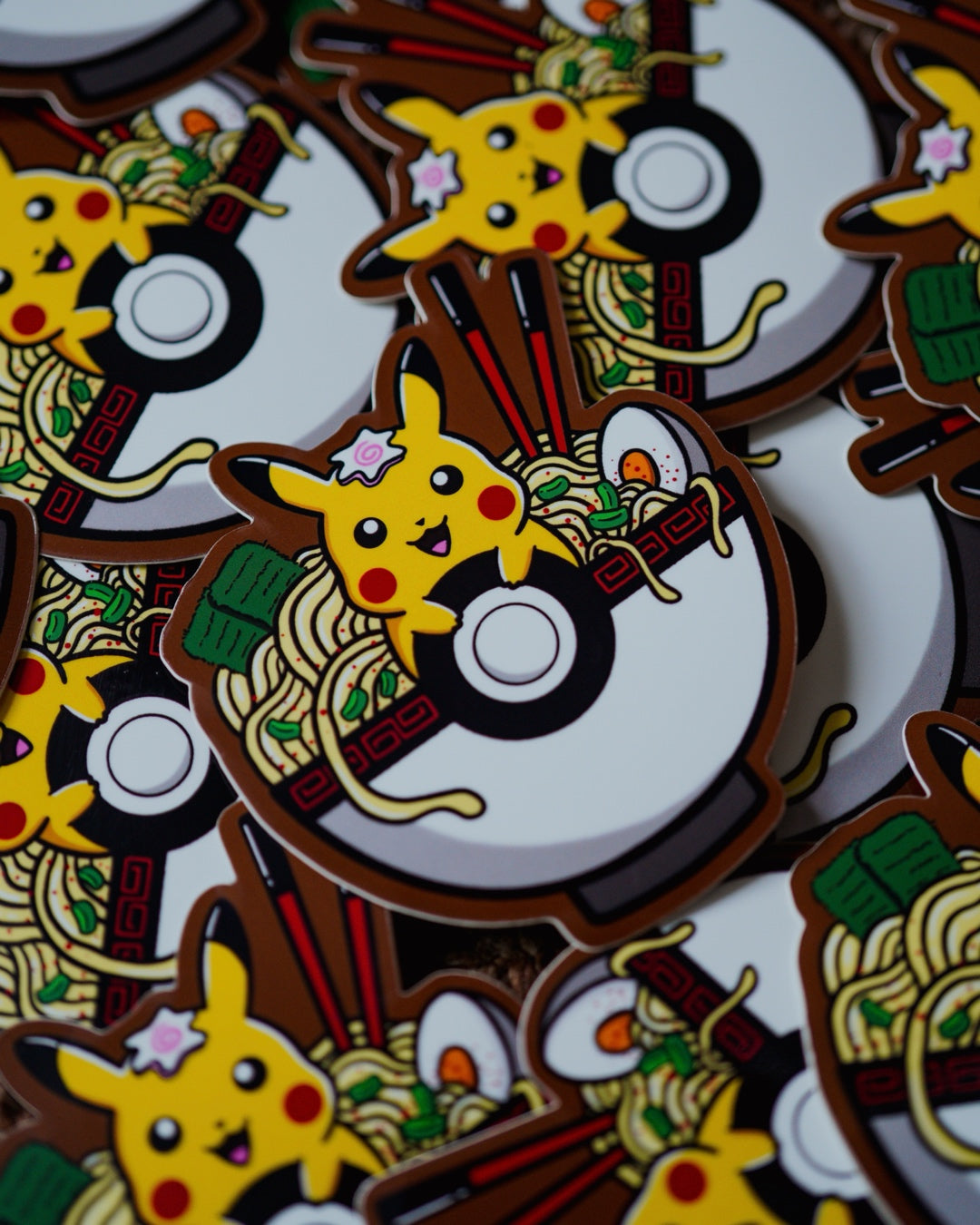 Pika Ramen Bowl Sticker