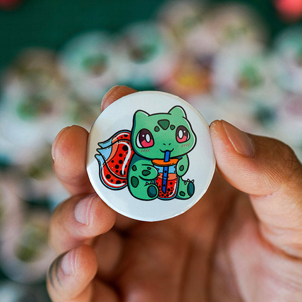 Bobasaur Pin Back Button