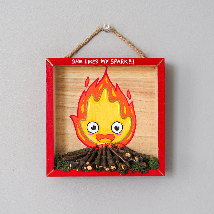 Calcifer Mixed Media Original Painting