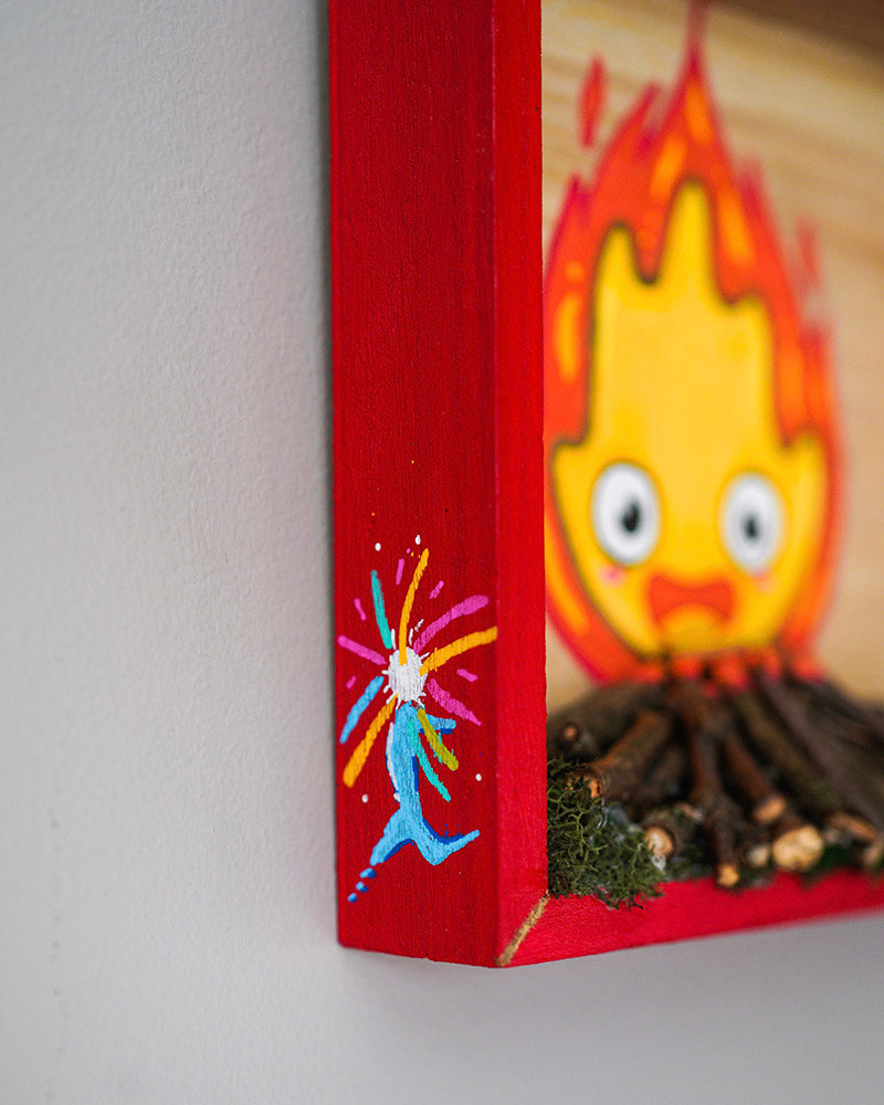 Calcifer Mixed Media Original Painting