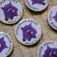 Corporate Ghost - Gengar Pinback Button