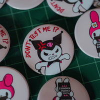 DON'T TEST ME!? Kuromi Pinback Button