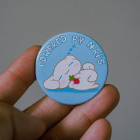 Powered by Naps Cinnamoroll Pinback Button