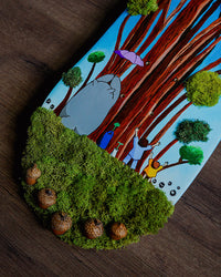 My Neighbor Totoro Custom Mixed Media Skateboard