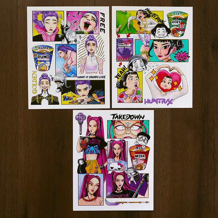 HUNTR/X (Set of 3 Prints)