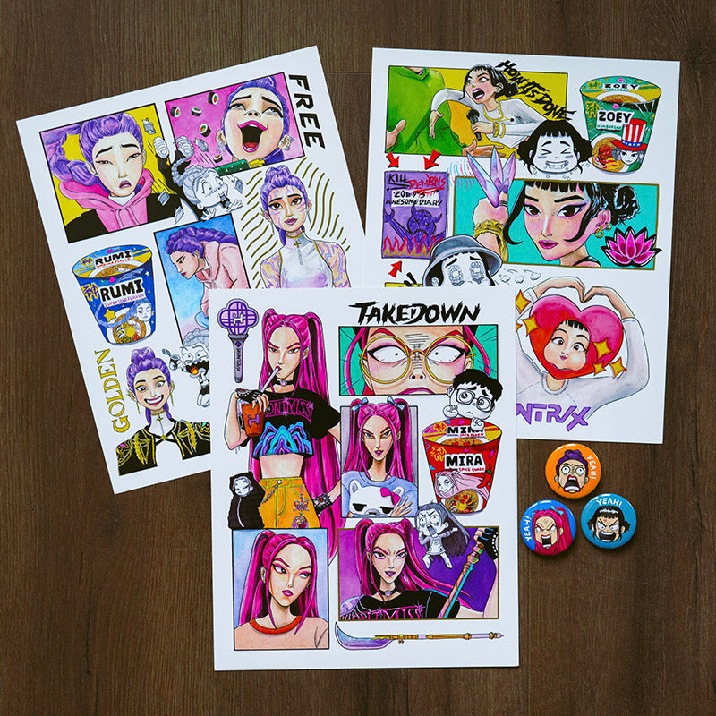 HUNTR/X (Set of 3 Prints)