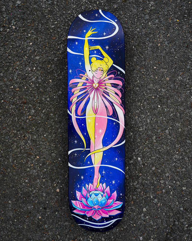 Sailor Moon Transforming Custom Skateboard